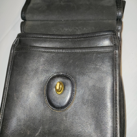 Vintage Coach Murphy Willis Turnlock Smooth Leather Crossbody Bag 9930 - Picture 13 of 16